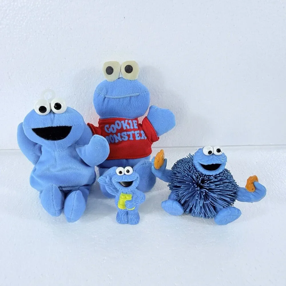 Vintage Jim Henson Sesame Street LOT of 20 Plush / Toys Big Bird Cookie Monster